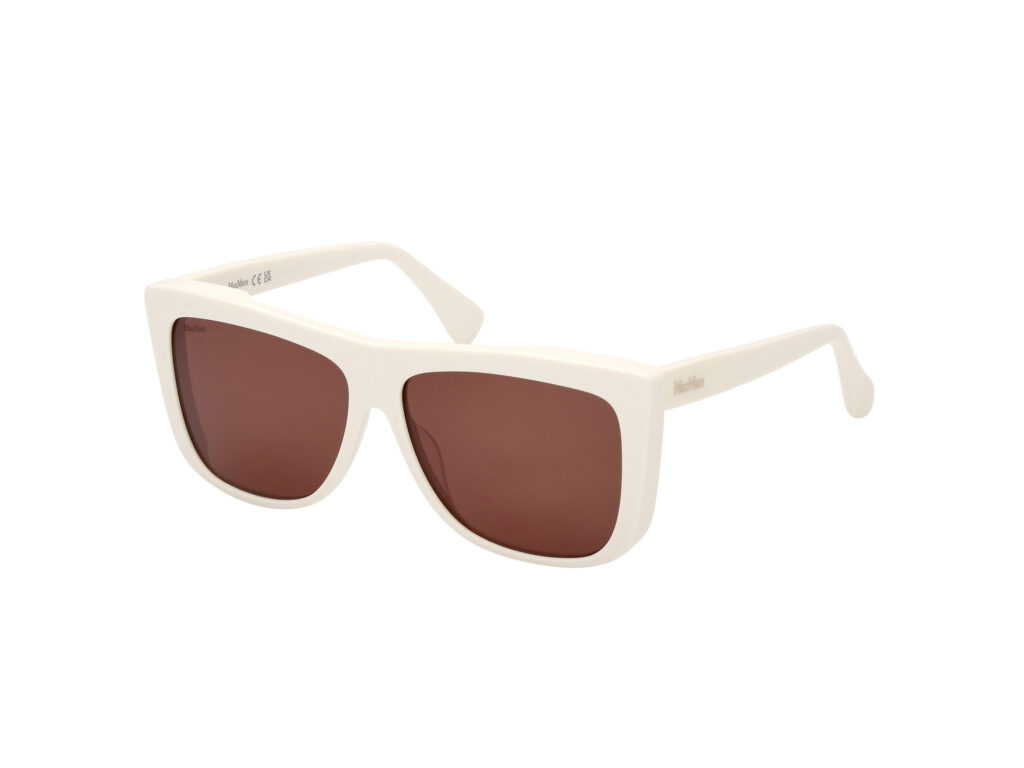 Occhiali da Sole MaxMara MM0066 LEE1-21E bianco / marrone