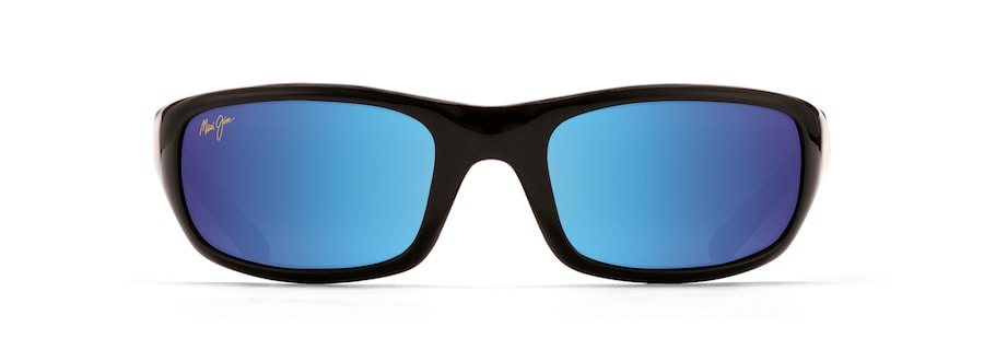 Polarized Wrap Sunglasses STINGRAY Maui Jim MM103-034 Nero lucido