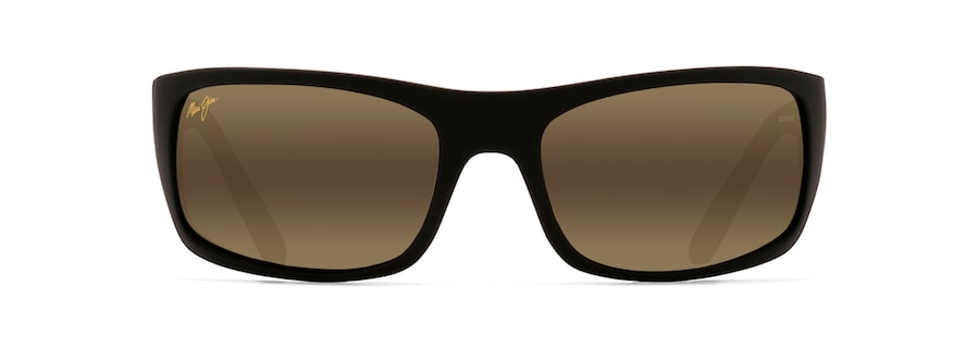 Occhiali da Sole polarizzati a mascherina PEAHI Maui Jim MM202-020 Nero gomma opaco