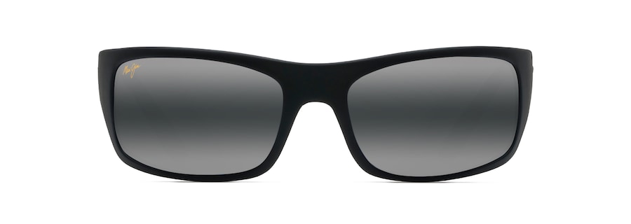 Occhiali da Sole polarizzati a mascherina PEAHI Maui Jim MM202-023 Nero gomma opaco