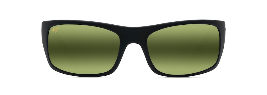 Occhiali da Sole polarizzati a mascherina PEAHI Maui Jim MM202-040 Nero gomma opaco