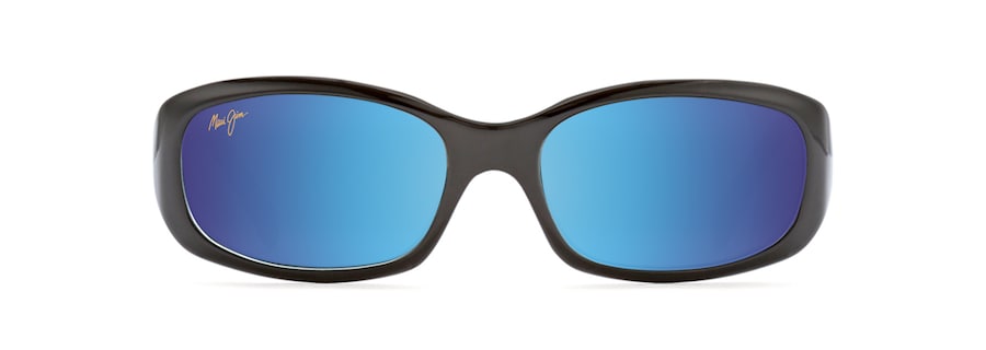 Occhiali da Sole polarizzati rettangolari PUNCHBOWL Maui Jim MM219-019 Nero con blu