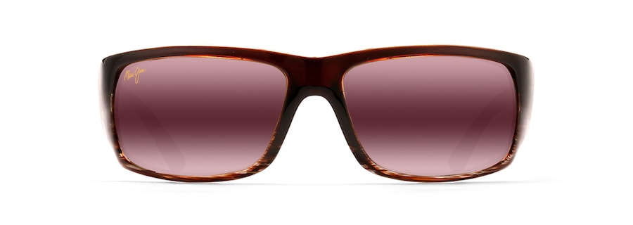 Occhiali da Sole polarizzati a mascherina WORLD CUP Maui Jim MM266-004 Cioccolato sfumato rigato