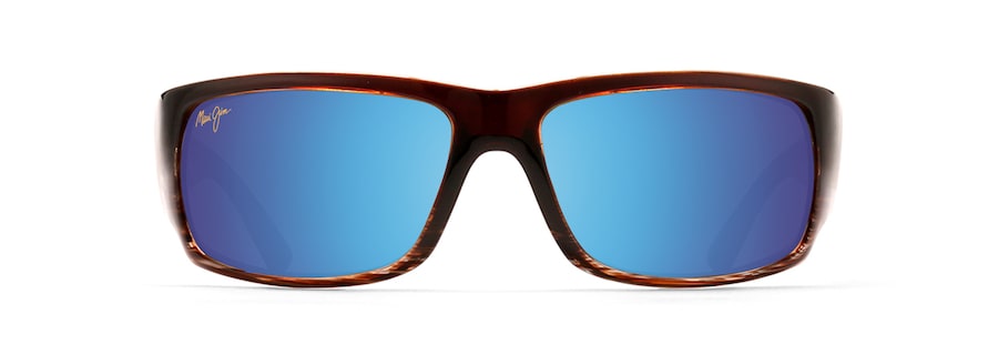 Occhiali da Sole polarizzati a mascherina WORLD CUP Maui Jim MM266-039 Cioccolato sfumato rigato