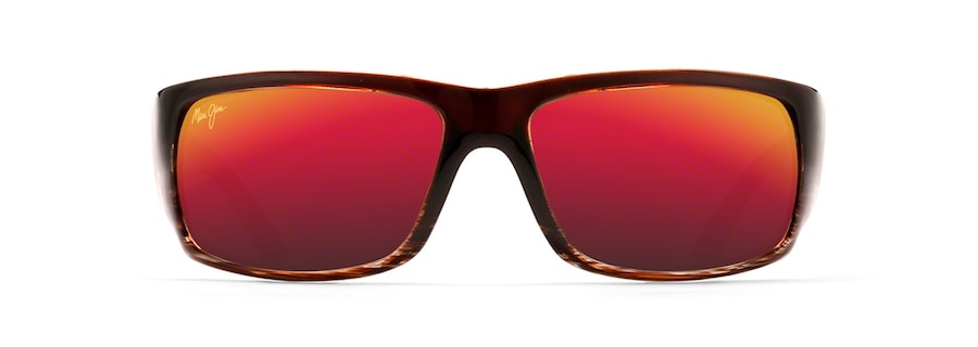 Occhiali da Sole polarizzati a mascherina WORLD CUP Maui Jim MM266-057 Cioccolato sfumato rigato