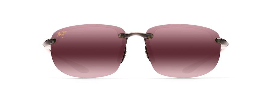 Occhiali da Sole senza montatura polarizzati HO'OKIPA ASIAN FIT Maui Jim MM407N-008 Grigio fumo trasparente