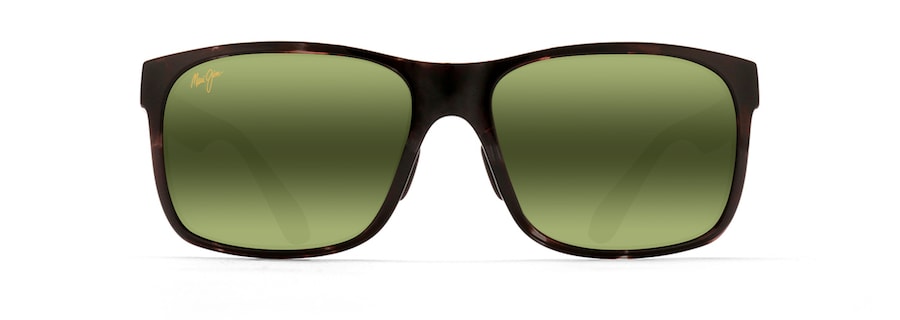 Occhiali da Sole polarizzati rettangolari RED SANDS ASIAN FIT Maui Jim MM432N-034 Tartaruga grigio