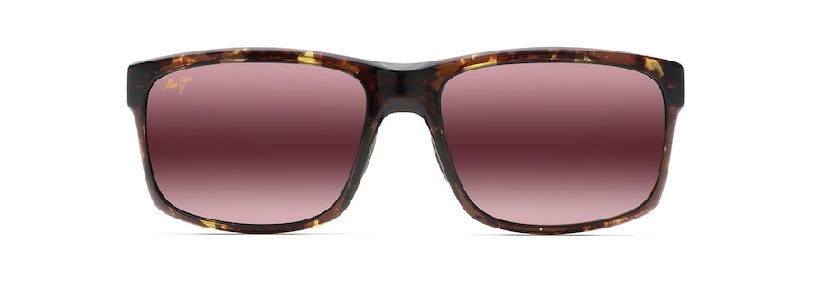 Occhiali da Sole polarizzati rettangolari POKOWAI ARCH Maui Jim MM439-011 Tartaruga oliva