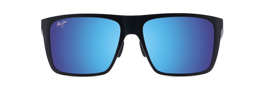 Occhiali da Sole polarizzati rettangolari HONOKALANI Maui Jim MM455-004 Nero opaco