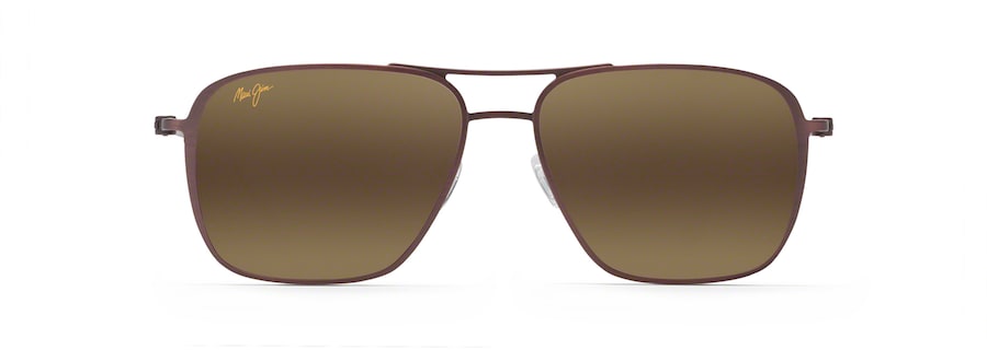 Occhiali da Sole polarizzati aviator BEACHES ASIAN FIT Maui Jim MM541N-010 Matte Brushed Burgundy