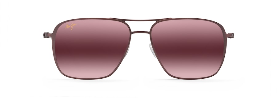 Occhiali da Sole polarizzati aviator BEACHES ASIAN FIT Maui Jim MM541N-015 Matte Brushed Burgundy