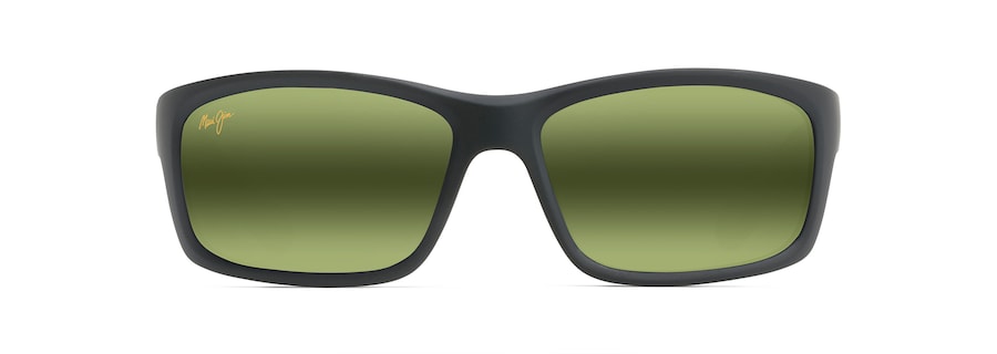 Occhiali da Sole polarizzati a mascherina KANAIO COAST Maui Jim MM766-003 Matte Soft Black with White and Blue