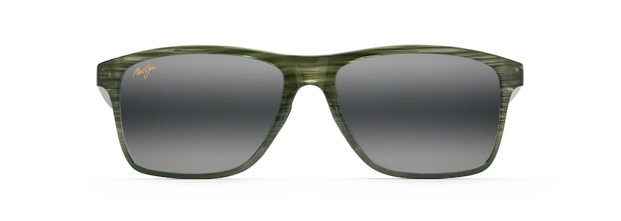 Occhiali da Sole polarizzati rettangolari ONSHORE Maui Jim MM798-004 Olive Stripe Fade