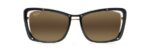 Occhiali da Sole luxury polarizzati ADRIFT Maui Jim MM808-007 Black Gloss with Shiny Gold