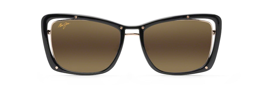 Occhiali da Sole luxury polarizzati ADRIFT Maui Jim MM808-007 Black Gloss with Shiny Gold