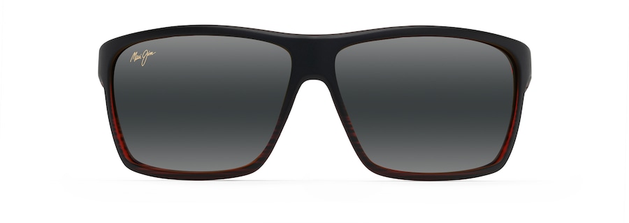 Occhiali da Sole polarizzati a mascherina ALENUIHAHA Maui Jim MM839-008 Borgogna rigato