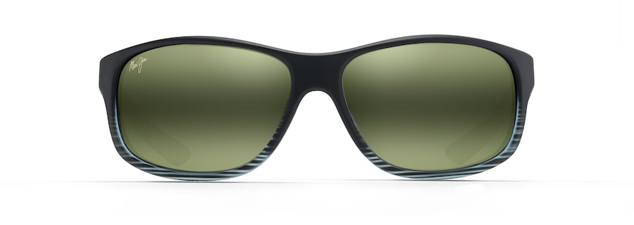 Occhiali da Sole polarizzati a mascherina KAIWI CHANNEL Maui Jim MM840-042 Nero grigio rigato