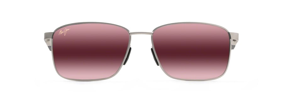 Occhiali da Sole polarizzati rettangolari KA ALA Maui Jim MM856-018 Argento