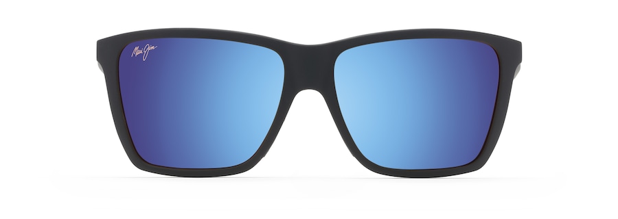 Occhiali da Sole polarizzati rettangolari CRUZEM Maui Jim MM864-010 Nero opaco