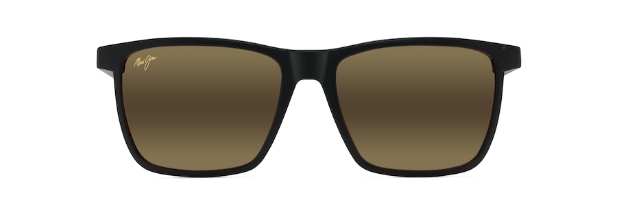 Occhiali da Sole polarizzati rettangolari ONE WAY Maui Jim MM875-009 Nero canna di fucile