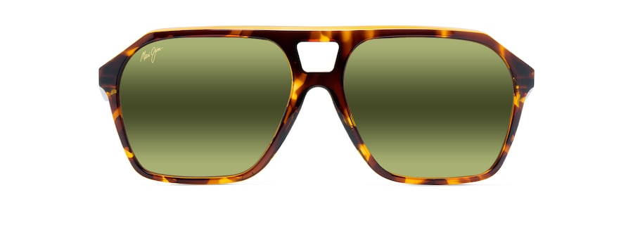 Occhiali da Sole polarizzati aviator WEDGES Maui Jim MM880-031 Tortoise with Amber interior