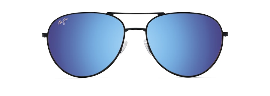 Occhiali da Sole polarizzati aviator WALAKA Maui Jim MM885-006 Nero opaco