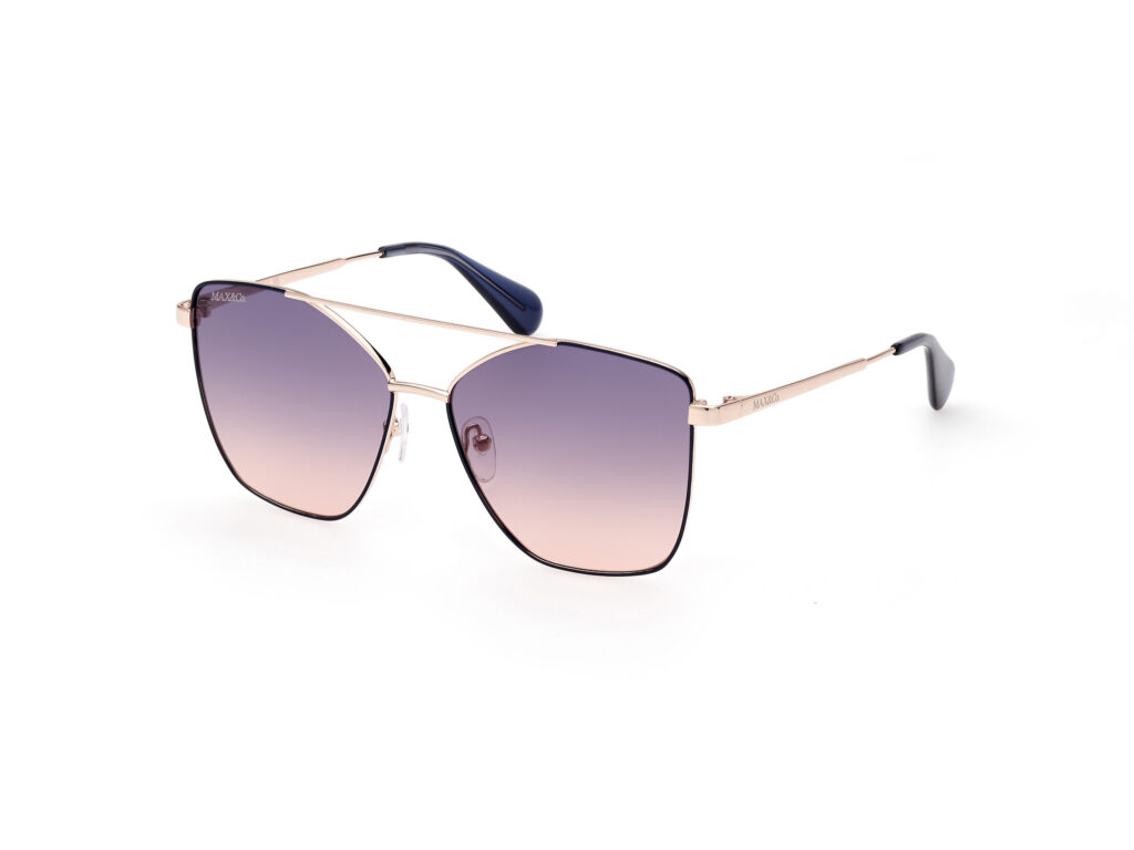 Occhiali da Sole MAX &CO MO0062-28W oro rosé lucido / blu grad