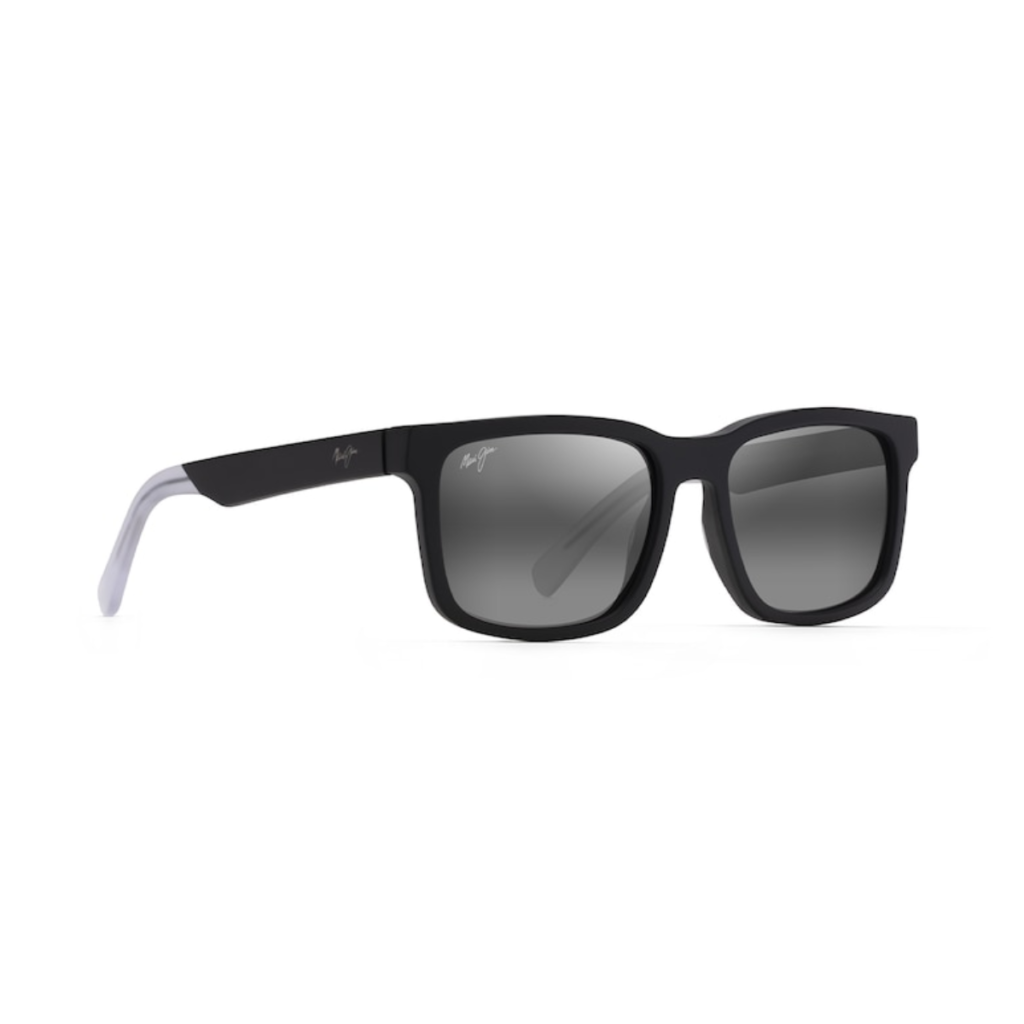 Occhiali da Sole Polarizzati Classici STONE SHACK Maui Jim 862-02 Matte Black with Crystal Tips