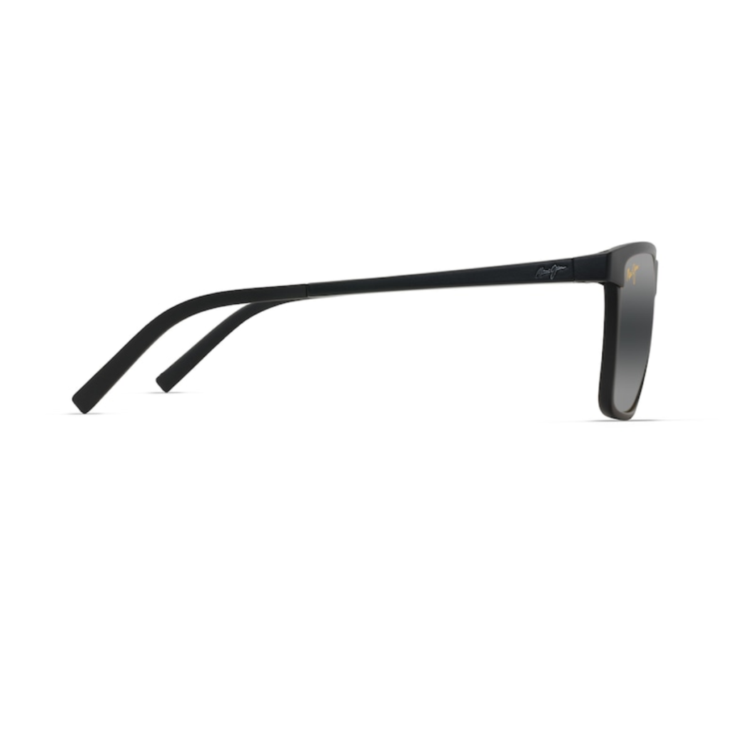 Occhiali da Sole Polarizzati Rettangolari ONE WAY Maui Jim MM875-001 Nero canna di fucile