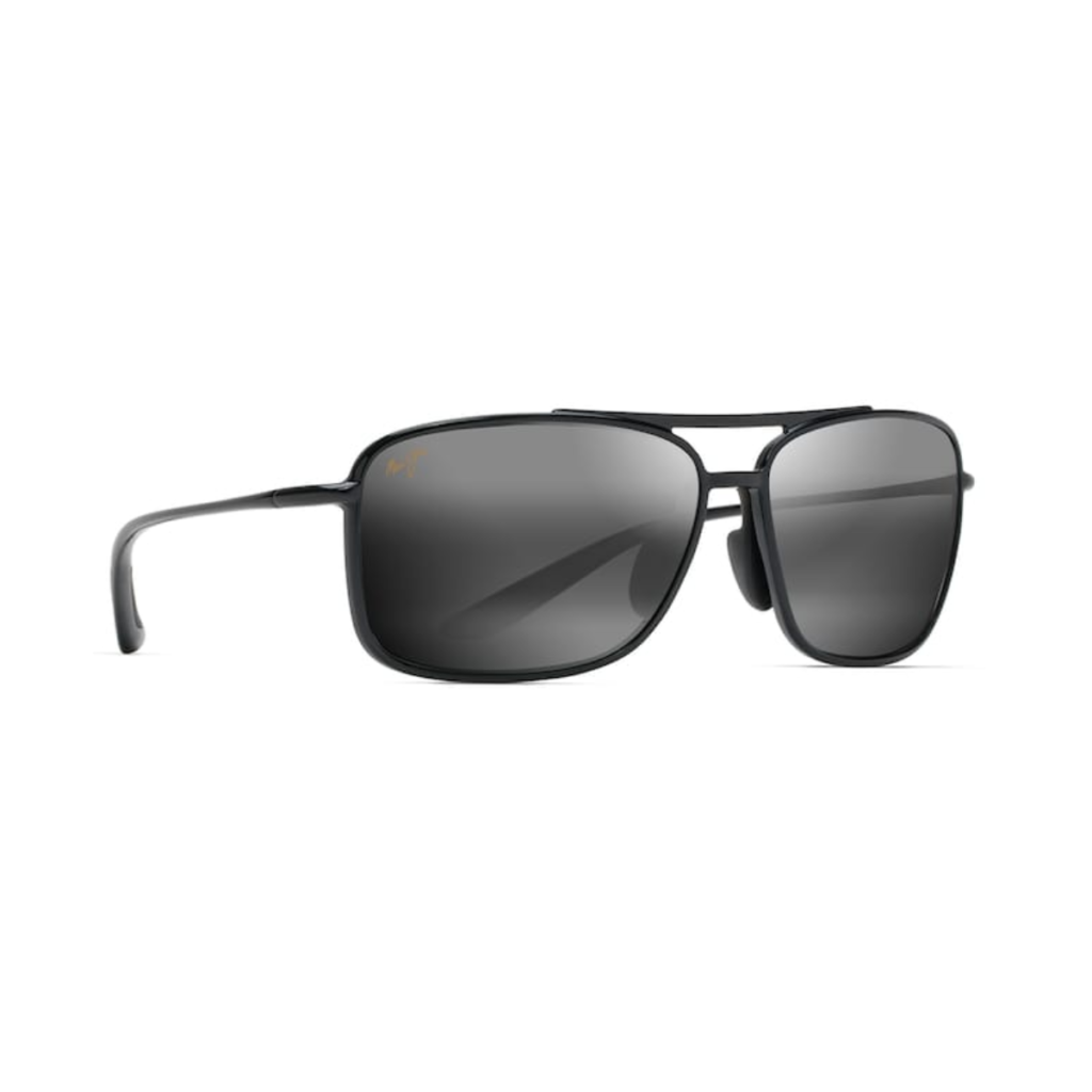 Occhiali da Sole polarizzati aviator KAUPO GAP Maui Jim 437-02 Nero lucido