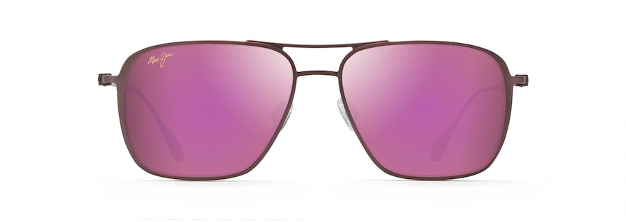 Occhiali da Sole polarizzati aviator BEACHES ASIAN FIT Maui Jim P541N-07M Matte Brushed Burgundy