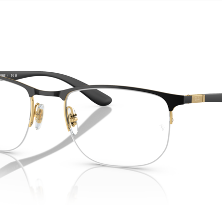 Occhiali da Sole RAY BAN RX6513-2890 Nero su Oro