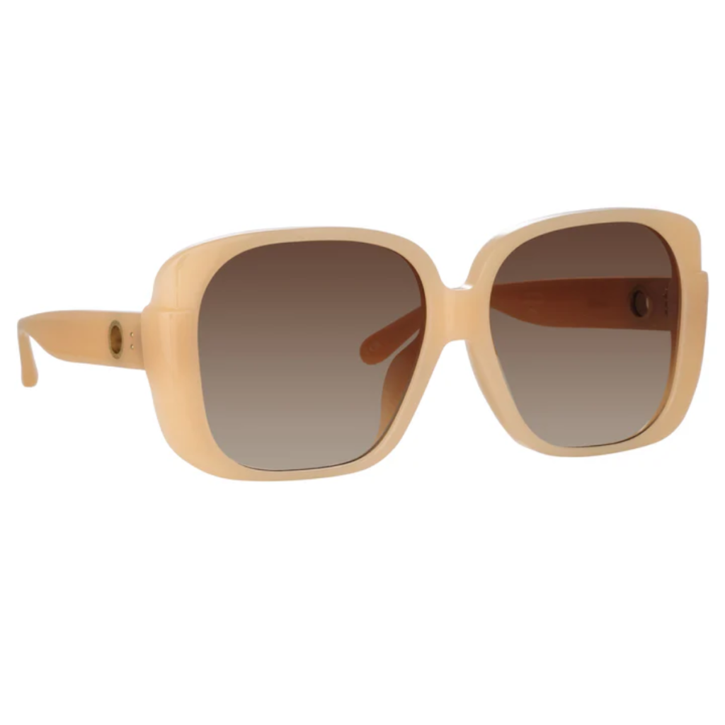 LINDA FARROW MIMA OVERSIZED SUNGLASSES IN PEACH LFL1401C4SUN