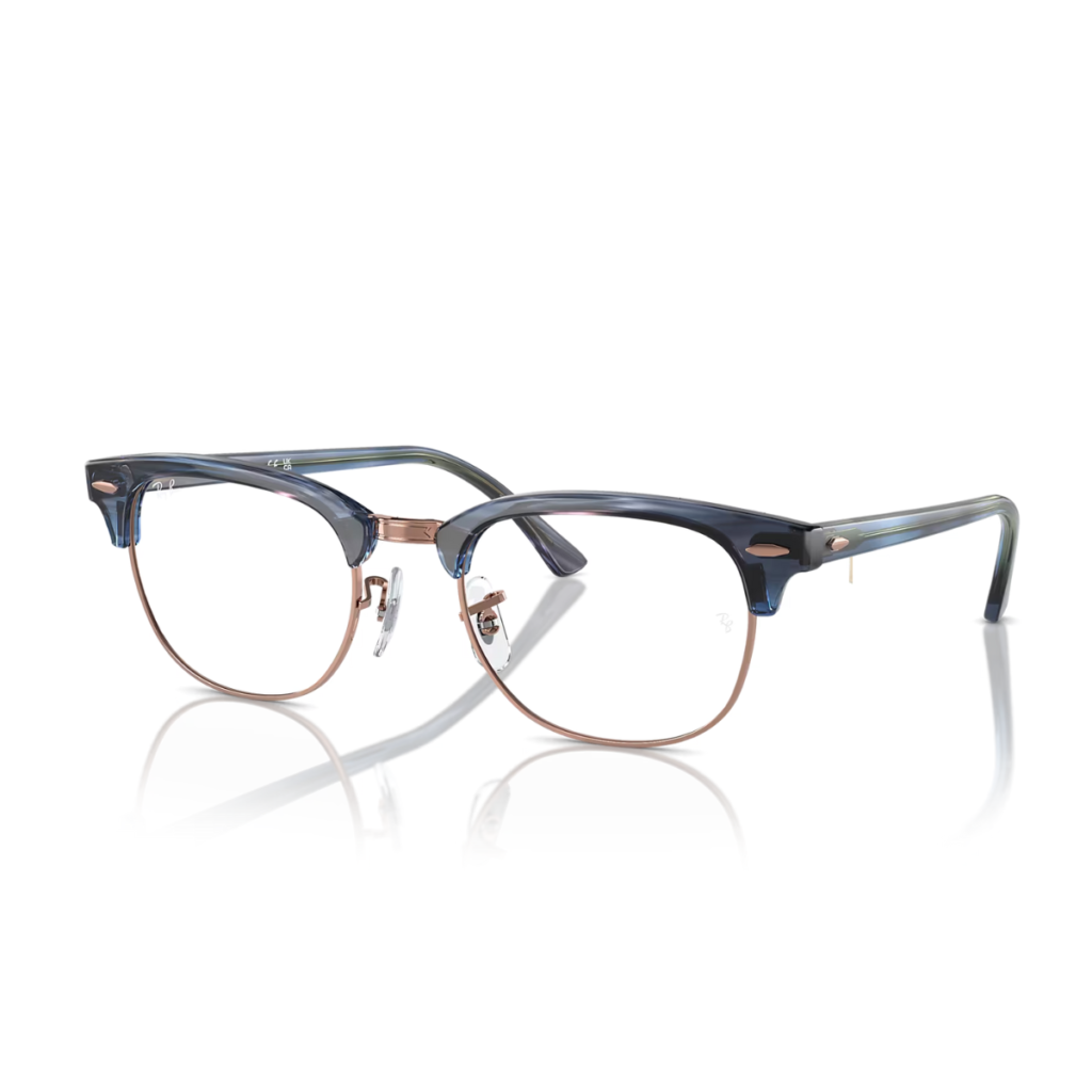 Occhiali Ray-Ban Clubmaster RX5154 8374 Striato Blu