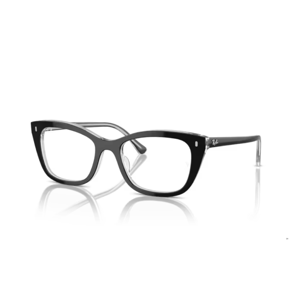 Occhiali Ray-Ban RB5433 2034 Nero su trasparente 50