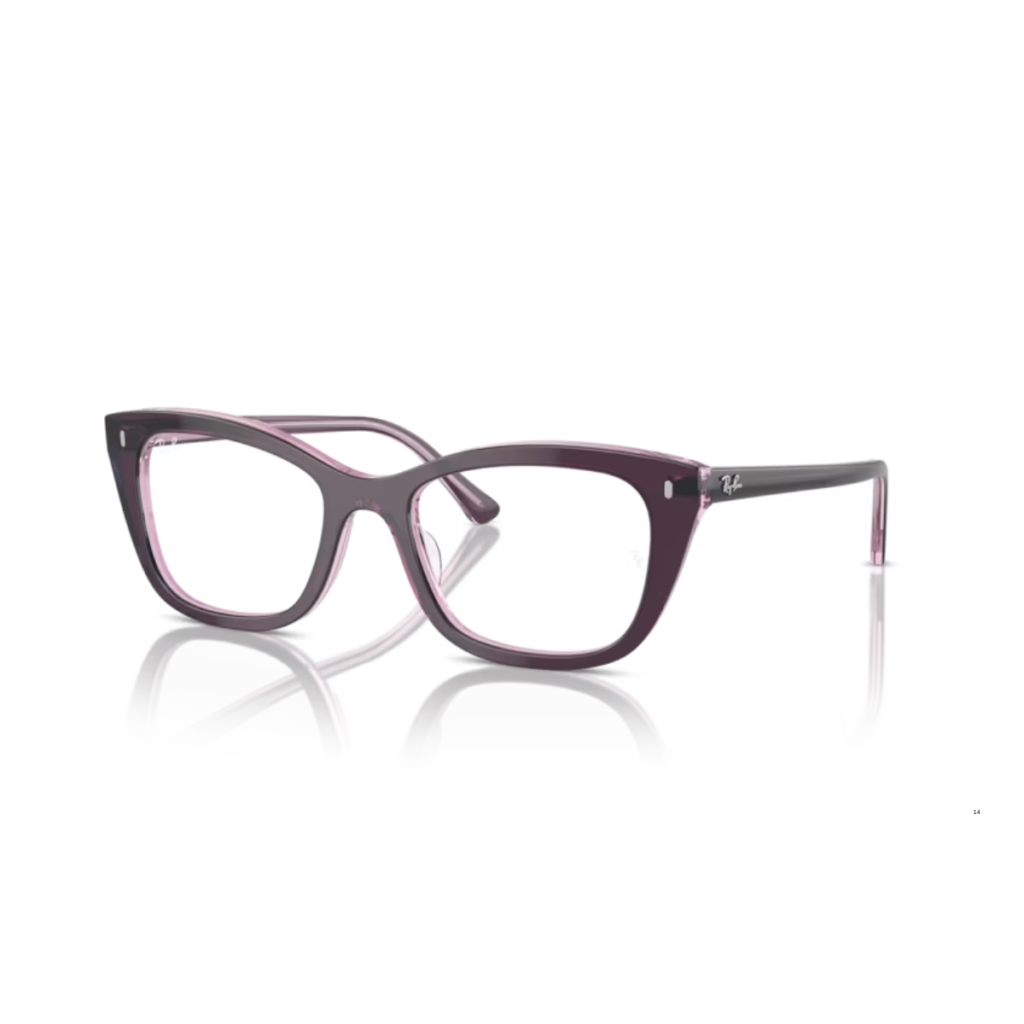 Occhiali Ray-Ban RB5433 8364 Violetto su rosa trasparente 5