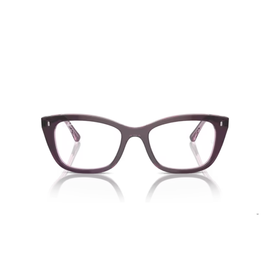 Occhiali Ray-Ban RB5433 8364 Violetto su rosa trasparente 5