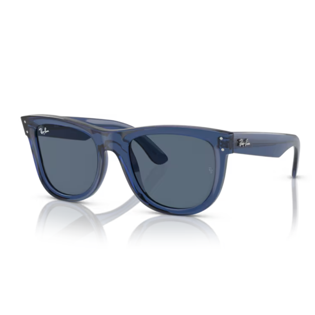 Occhiali da Sole Ray-Ban Wayfarer Reverse RBR0502S 67083A Blu Navy Trasparente (1)