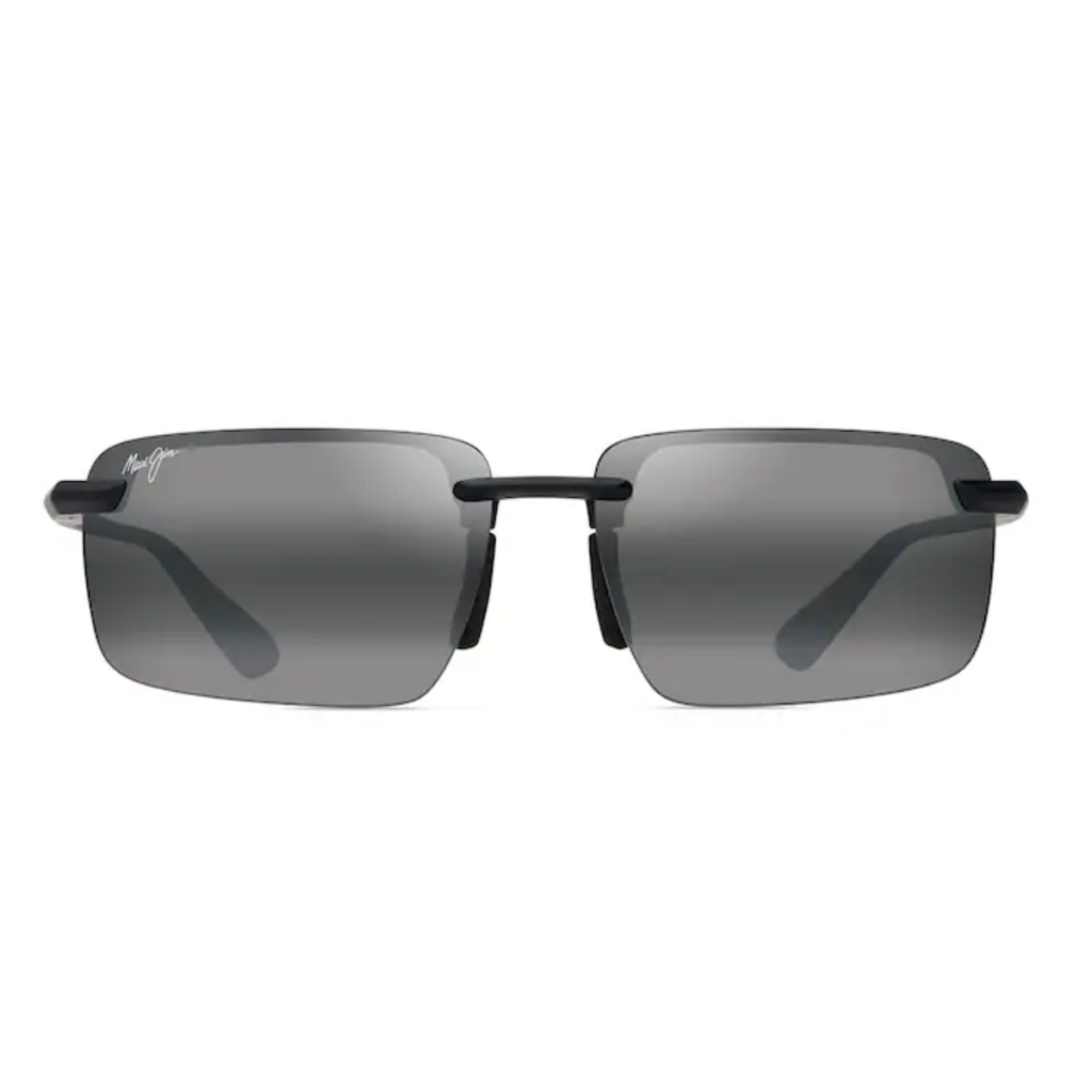 Occhiali da Sole polarizzati senza montatura LAULIMA Maui Jim 626-02A Nero opaco