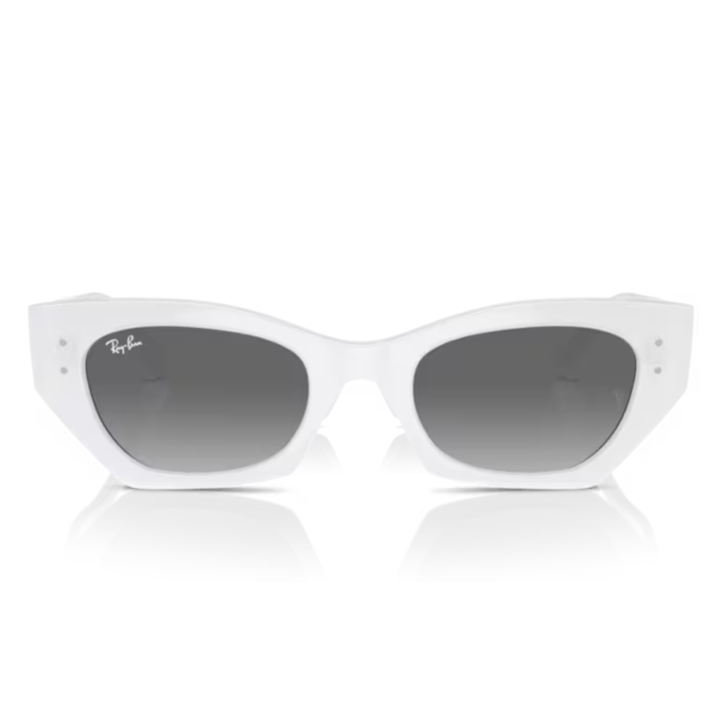 Occhiali da Sole Ray Ban Zena RB4430 675911 White Snow 49