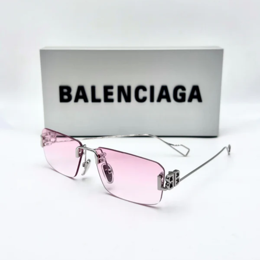 Occhiali Balenciaga BB0113O-002 Silver Pink Gradient