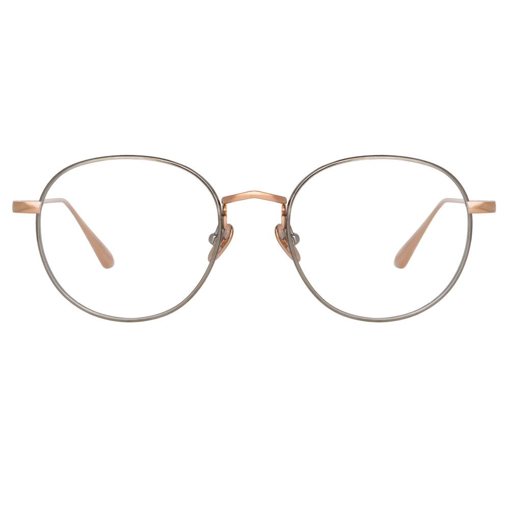 LINDA FARROW ANTON OVAL OPTICAL FRAME IN ROSE GOLD AND WHITE GOLD LFL1230C2OPT