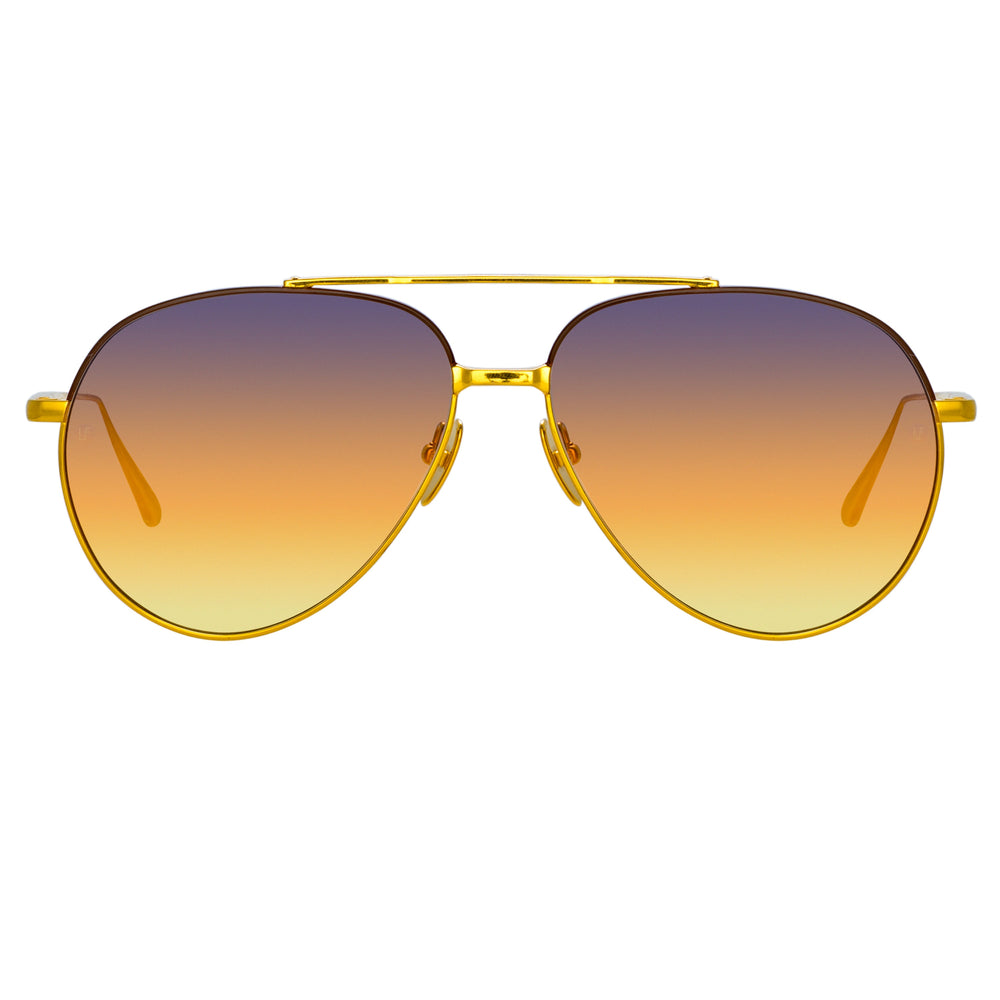 Occhiali da Sole Linda Farrow MARCELO LFL1421C7SUN Yellow Gold