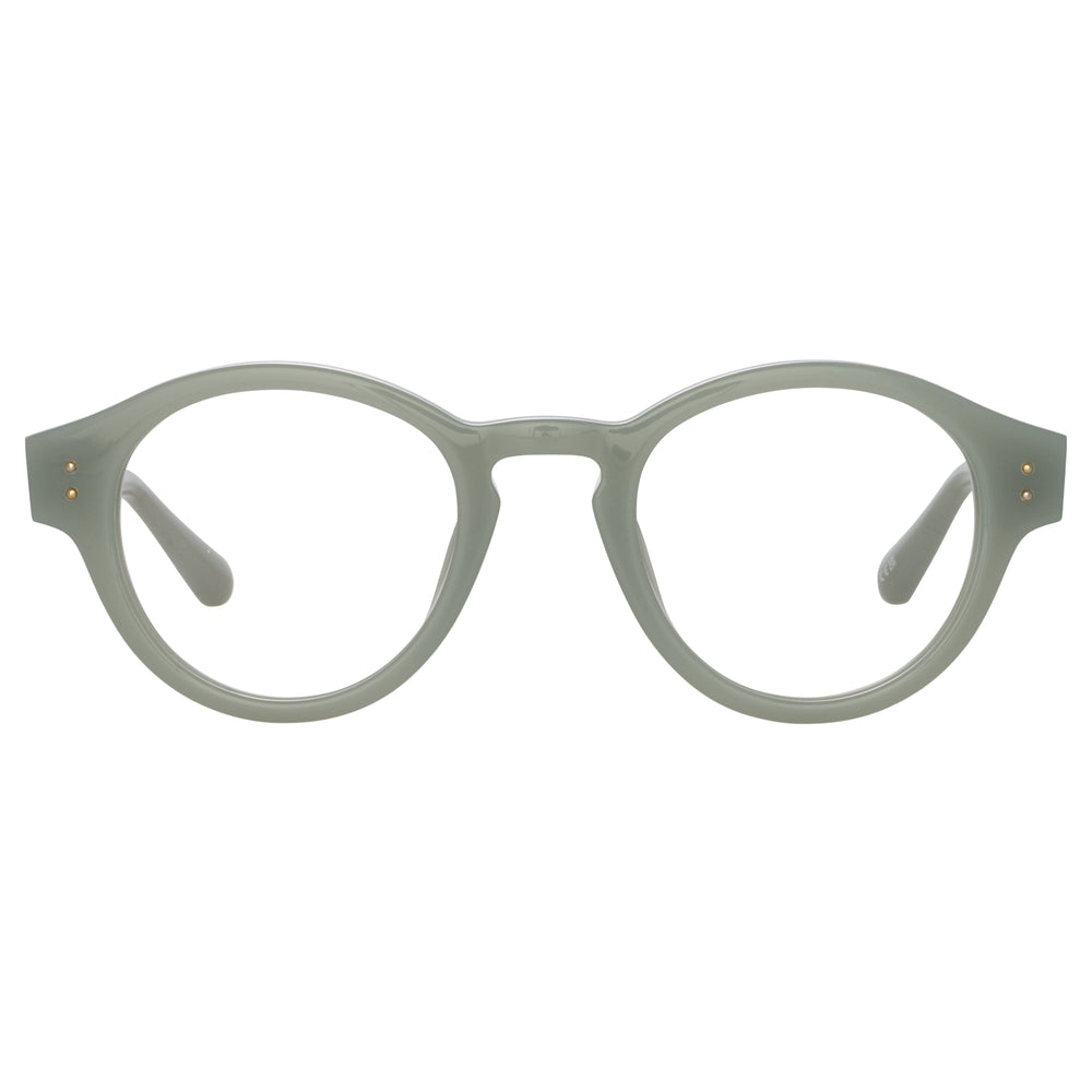 LINDA FARROW MUSA OVAL OPTICAL FRAME IN STEEL LFL1447C3OPT