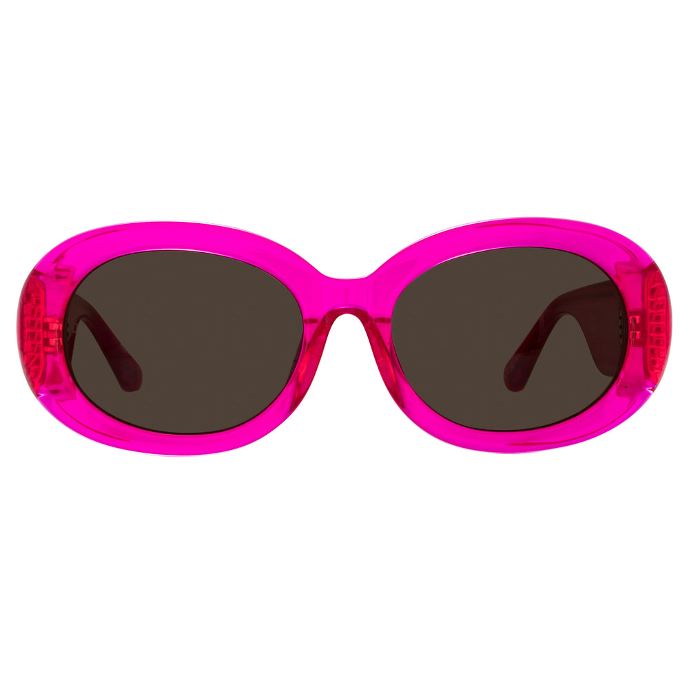 Occhiali da Sole Linda Farrow LINA LFL1462C3SUN Neon Pink