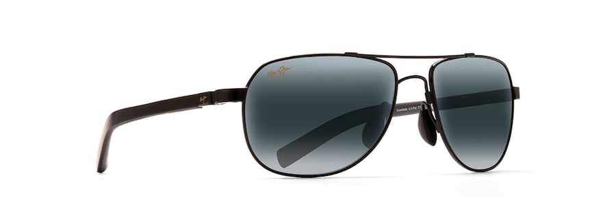 Occhiali da Sole Maui Jim GUARDRAILS 327-02 Nero lucido