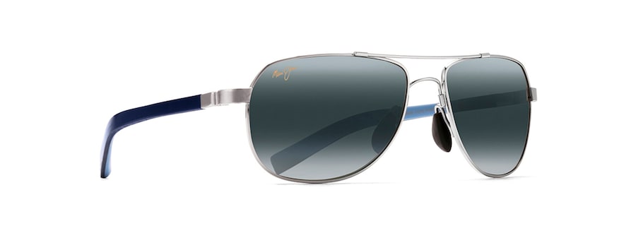 Occhiali da Sole Maui Jim GUARDRAILS 327-17 Argento/blu/azzurro