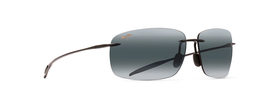 Occhiali da Sole Maui Jim BREAKWALL 422-02 Nero lucido