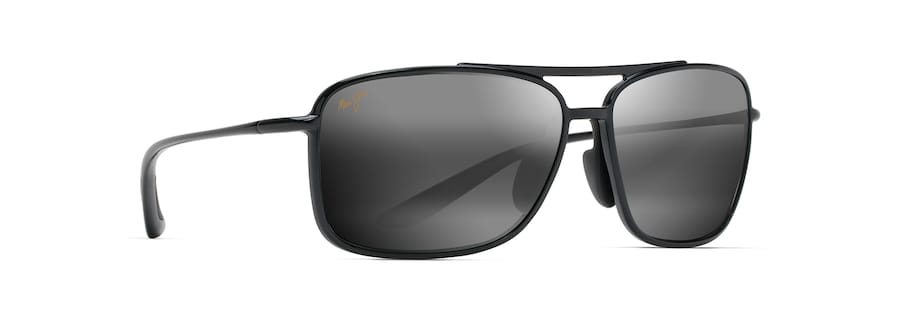 Occhiali da Sole Maui Jim KAUPO GAP 437-02 Nero lucido