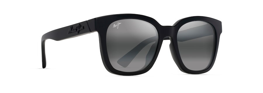 Occhiali da Sole Maui Jim HONUA ASIAN FIT 653-02 Nero opaco